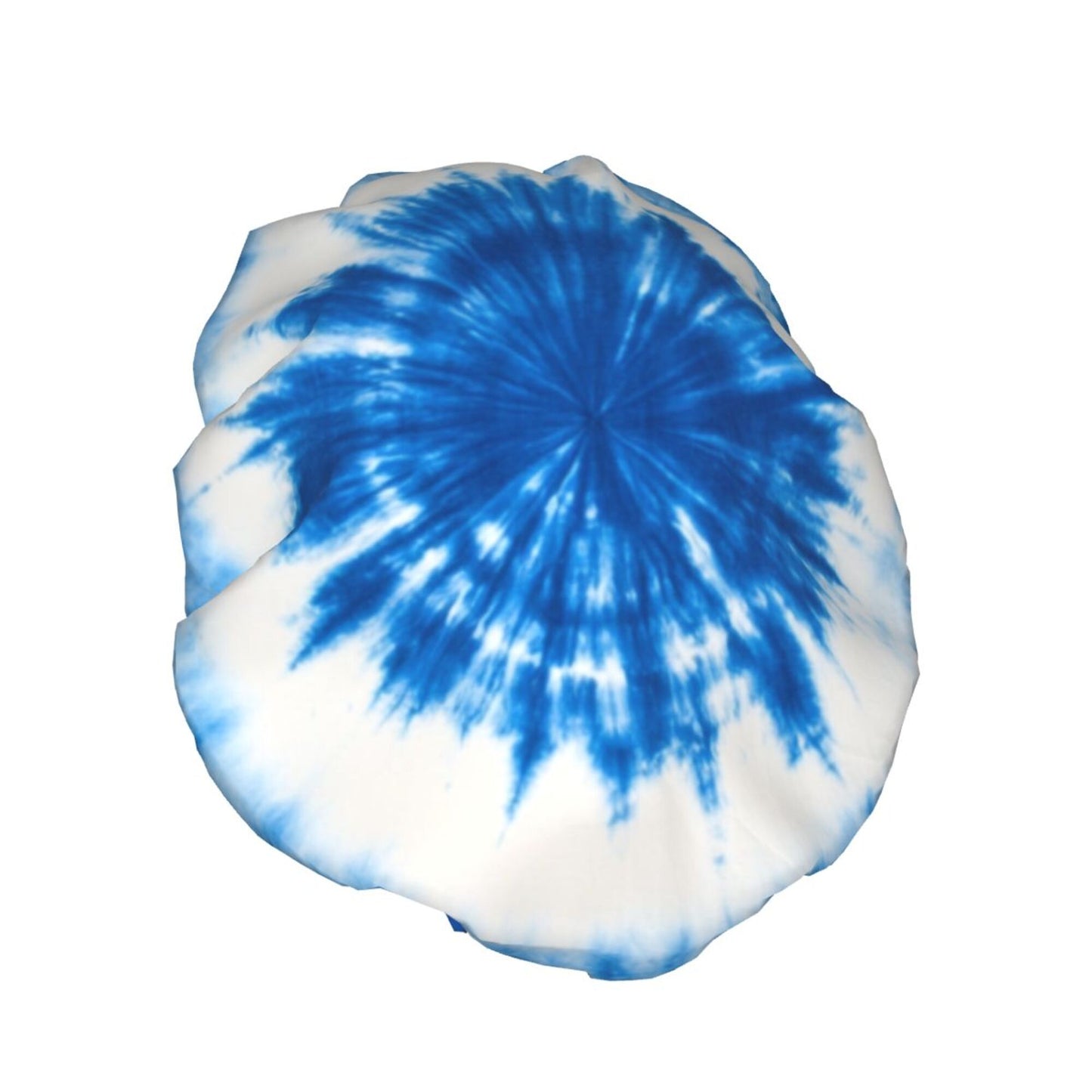 Ink Blue Pattern Shower Cap (Fits Most Head Sizes, 10.6in x 4.3in)